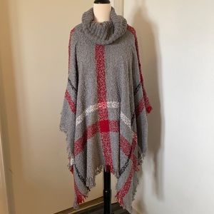 *NWOT* Cowl neck poncho